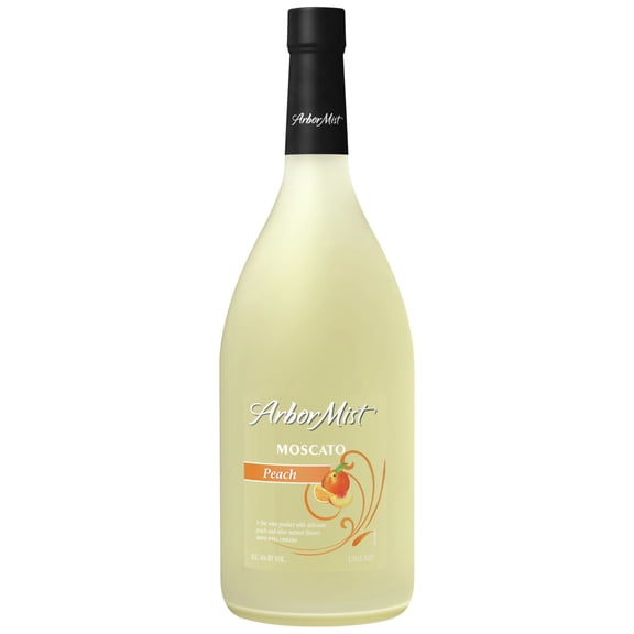 Arbor Mist Peach Moscato Sweet Fruit Wine, 1.5L Bottle