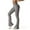 Gray, variant on FITOP Womens Ribbed Flared Leggings Slit Hem High Waist Bootcut Yoga Pants Workout Bootleg Pants