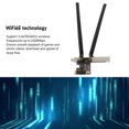 thumbnail image 3 of Carte PCIE, Adaptateur Double Antenne 6000Mbps 8DB 5.2 pour 11, 10, Linux, Openwrt, 3 of 7