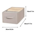 thumbnail image 3 of Under $10 Storage Bins, Hwkond Wardrobe Clothes Storage Box Clothes Organizing Box Fabric Household Pants Storage Box Artifact Drawer Folding, 3 of 6
