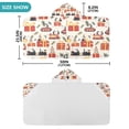 thumbnail image 4 of Yayeee Kids Hooded Towel with Hand Pockets Beach Soft Absorbent Bath Wrap 50 x 23.5 inch, Christmas Box Train, 4 of 5
