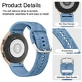 thumbnail image 4 of TPU Case+Flower Engraved Band For Samsung Galaxy Watch 4 5 6 7 40mm 44mm Band Screen Protective Cover Bumper For Galaxy Watch 7 Star Light Galaxy Watch 5 40mm, 4 of 6