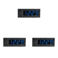 thumbnail image 1 of Likrtyny 3 In 1 Auto Thermometer Voltmeter 12V Digitaluhr Spannungsprüfer (Blau), 1 of 2