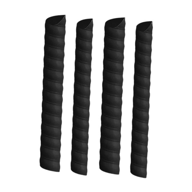 4 fundas protectoras para troncos, portátiles, flexibles y resistentes para plantas. Negro