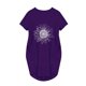 thumbnail image 5 of Puntoco Vestido De Manga Corta Con Cuello En V, Vestido Casual Suelto Con Estampado De Girasol Para Mujer, Color Morado Xxl, 5 of 5