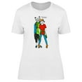 thumbnail image 1 of Hipster Fashion White Cat Couple Tee Women's -Image by Shutterstock, 1 of 1