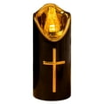 thumbnail image 2 of Twfbrm Flameless Votive Candles, Cross Design Pillar Candles Battery Operated Electric LED Candles, Reusable Long Lasting Flickering Candles Devotional Prayer Candle Table Decorations for Home Church, 2 of 7