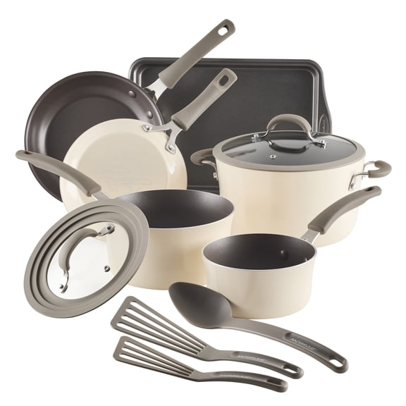 Rachael Ray Cook Create Aluminum Nonstick Cookware Set, 11-Piece