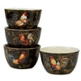thumbnail image 2 of Certified International  Gilded Rooster Ice Cream Bowls (Set of 4), 2 of 2