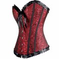 thumbnail image 3 of UPPADA Plus Size Corset Tops for Women On Sale,Womens Corset Tops Steampunk Corset Lace Up Top Overbust Corset Floral Corset Top Corset Bustier Top Cute Underbust Corset Top, 3 of 4
