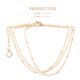 thumbnail image 3 of 1pc Pulsera de cuentas de arroz con capas ajustable de oro simple y personalizado, 3 of 5