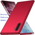 thumbnail image 5 of Case for Samsung Galaxy Note 10 Phone Case Protective Slim [Defend from Scratch/Slip/Drop/Fingerprint] Matte PC Hard Minimalistic Phone Cover for Samsung Galaxy Note 10-Red, 5 of 10