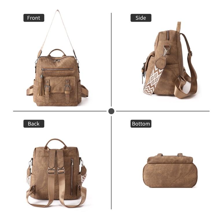 GOIACII Women Backpack Purse Pu Leather Vegan Ladies Fashion  display picture 3
