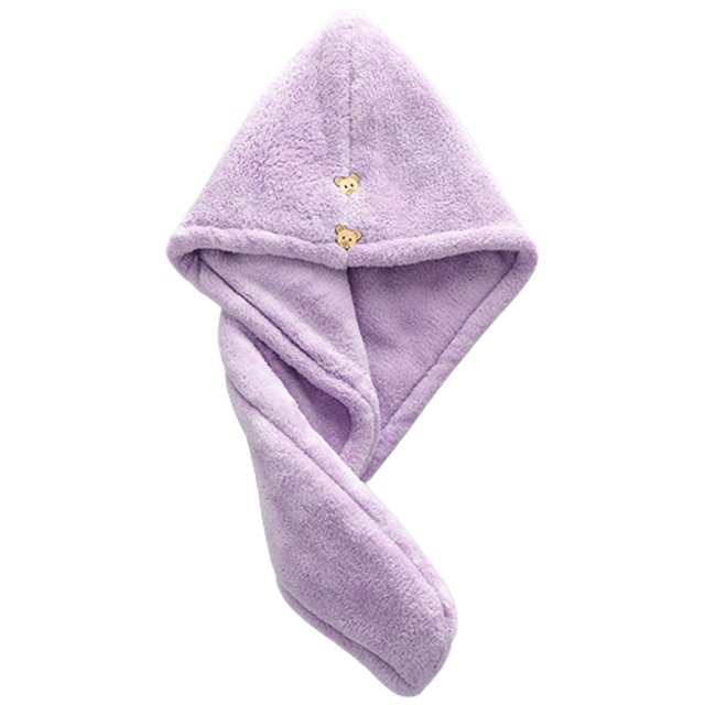 Gorro de toalla para el cabello, gorro grueso de secado rápido para mujeres, turbante absorbente de secado rápido para el cabello