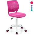thumbnail image 1 of Giantex Kids Desk Chair, Adjustable Swivel Chair for Children, Armless Mesh Task Student Study Chair w/Lumbar Support & Adjustable Height, Rolling Computer Chair, Rose, 1 of 8