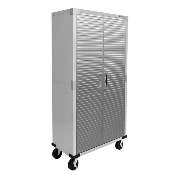 UltraHD Rolling Storage Cabinet, Granite, 36" W x 18" D x 72" H