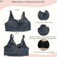 thumbnail image 4 of BIMEI Women Mastectomy Bra Breast Prosthesis with Pockets Wirefree Comfort Plus Size Everyday Bra 2452,Black,38 for B/C/D, 4 of 5