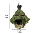 thumbnail image 2 of Hanging Bird Nest Rough Surface Woven Birdhouse for Courtyard Garden Outside--, 2 of 5