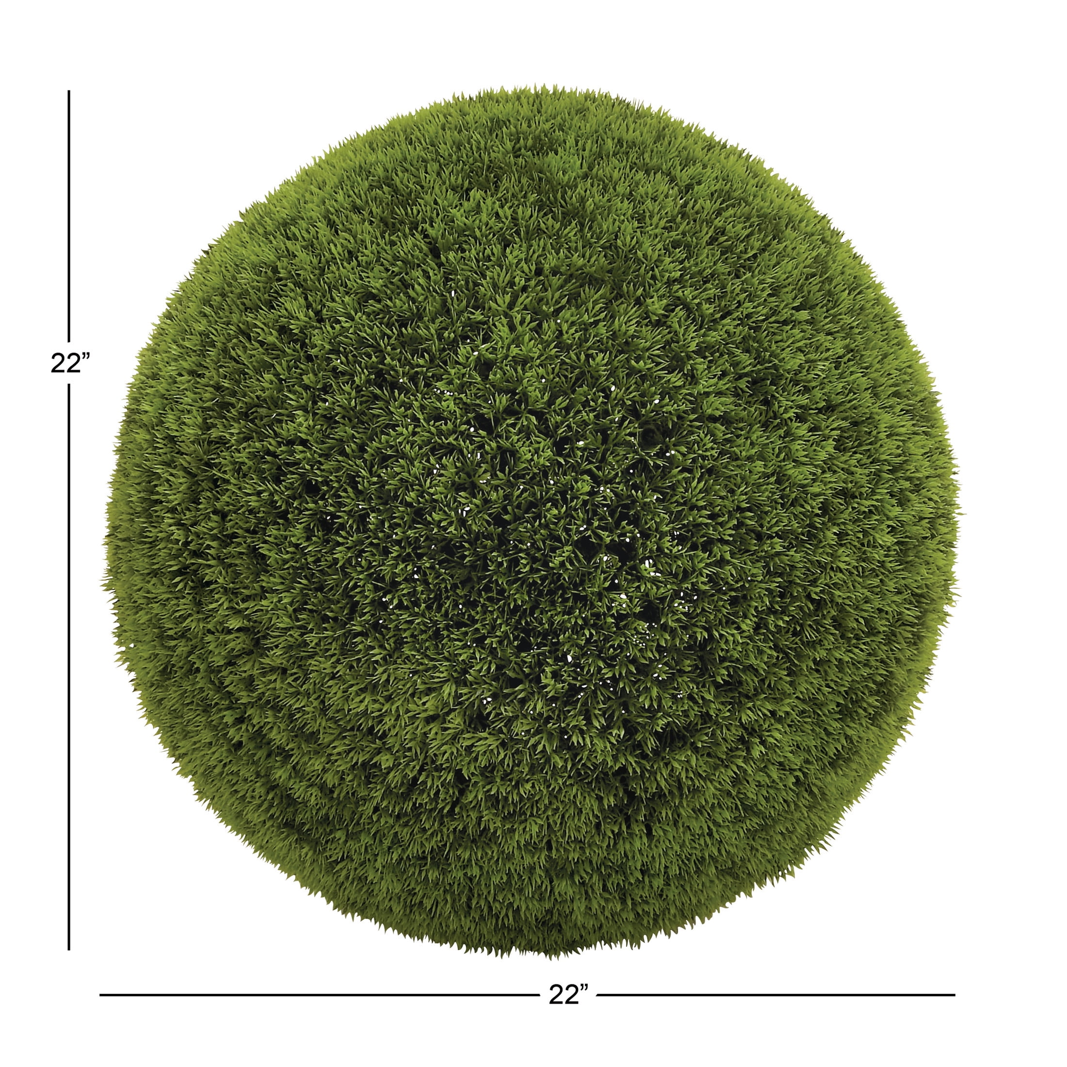 22" Round Topiary Artificial Foliage Ball, by DecMode