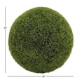 thumbnail image 4 of 22" Round Topiary Artificial Foliage Ball, by DecMode, 4 of 12