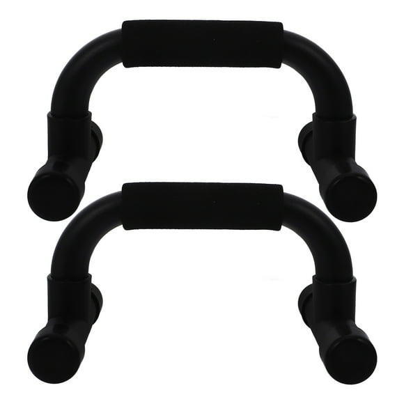 1 par de barras de flexión Soportes Manijas Ejercicio y condición física Equipo antideslizante para hombres y mujeres Entrenamiento (Negro)
