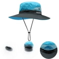 thumbnail image 4 of Sombrero de pescador para mujer, sombrero de verano para exteriores, sombrero de cola de caballo expuesta, sombrero para el sol, sombrero para el sol, sombrero para el montañismo, pesca, sombrero de, 4 of 4