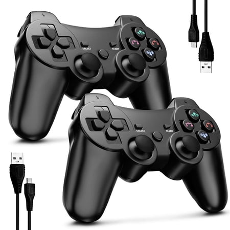 Wireless Controller for PS3 Controller, 6-Axis High Performance Motion Sense Dual Vibration Upgraded Gaming