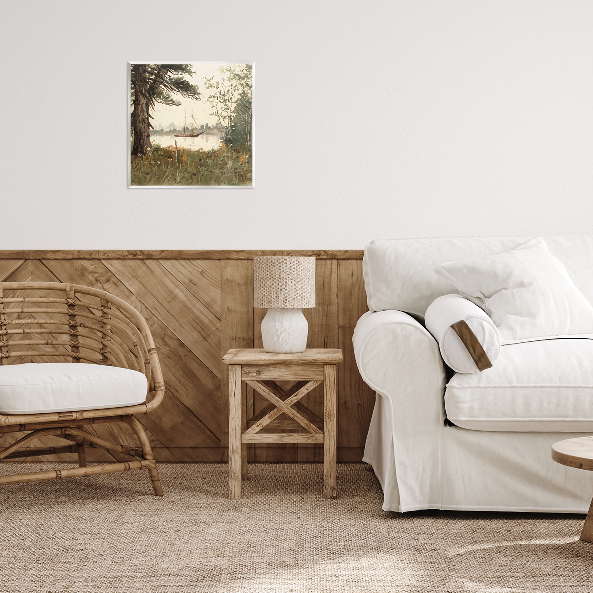 Stupell Industries Boating View Through Trees Wall Plaque Art, design by Lula Bijoux & co.