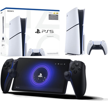 PlayStation 5 Disc Console Slim - 1TB with PlayStation Portal Remote Player - Midnight Black