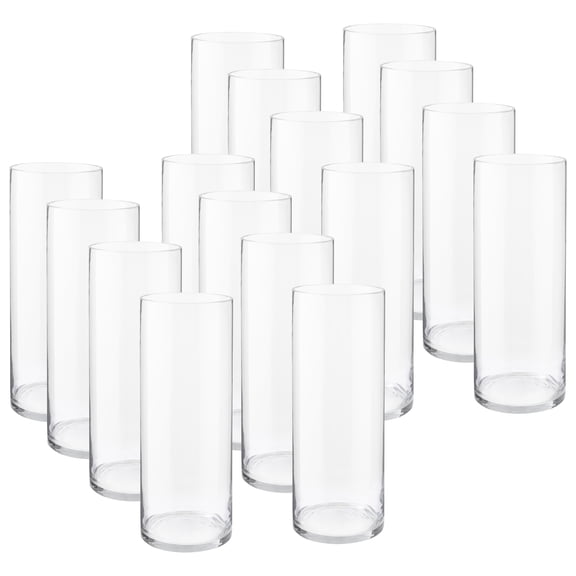 12 Pack: 18" Cylinder Glass Vase by Ashland