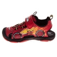 thumbnail image 4 of Disney Cars Boys Lightning McQueen Hook and Loop Sport Sandals – Open Toe (Toddler / Kids), Red, Size: 11, 4 of 8