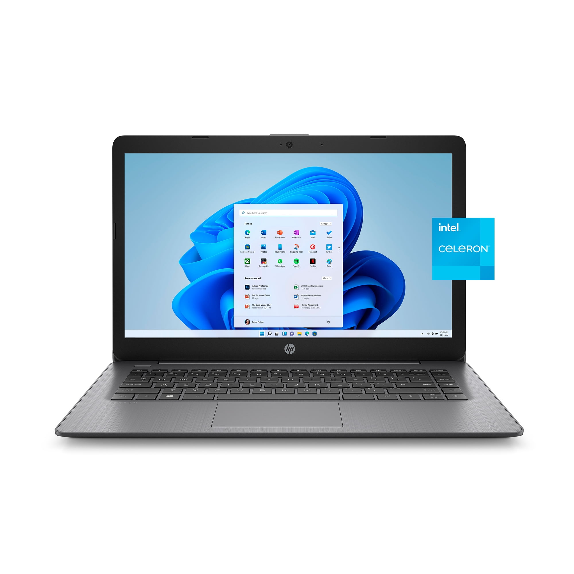 Operate Overdraw Flock HP 14" PC Laptop, Intel Celeron N4000, 4GB RAM, 64GB HD, Windows 10S with 1  year Office 365, Blue, 14-cb171wm - Walmart.com