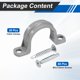thumbnail image 3 of Uxcell 30pcs 3/4 Pulgadas Abrazaderas de Tubo de PVC Plástico con 2 Agujeros, Abrazadera en Forma de U con Tornillo de Acero Inoxidable 410 para Fijación de Tuberías y Cables, 3 of 7