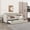 Light Beige, variant on Noble House Eleanor 82" Twin Velvet Upholstered Daybed with Trundle, Tufted Wingback Sofa Bed with USB, Dark Gray