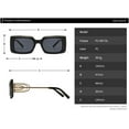 thumbnail image 2 of Rectangle Women Sunglasses For Men Vintage Sun Glasses Retro Shades UV400 Eyewear, 2 of 8