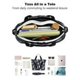thumbnail image 4 of Tote Bag for Women - Siberian Husky Shoulder Bag - Large Utility Work Duffle Bag with Zipper Handbag for Travel, Work, Sprots, 4 of 5