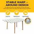 thumbnail image 4 of Green Palm Trees Table Cloths for 3 Foot Rectangle Tables, Country Summer Botanical Tropical Plants Patio Waterproof Elastic Fitted Tablecloths, Washable Rectangular Table Cover for Camping, 4 of 8