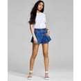 thumbnail image 4 of Now This Womens Cotton Denim Trumpet Shorts Sora 27, 4 of 8