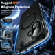 thumbnail image 3 of Funda impermeable Oterkin para iPhone 16 con protector de pantalla, color negro, 3 of 7