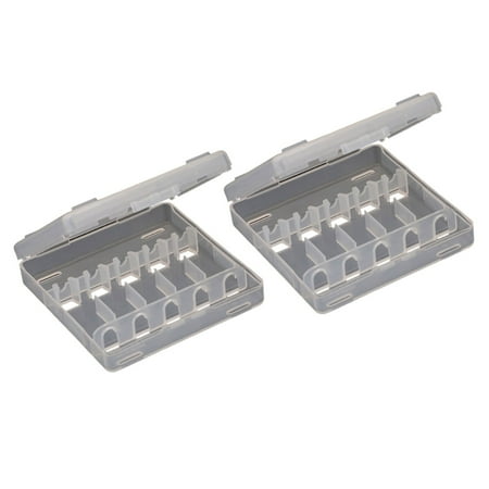 2pcs Squid Baits Separator Transparent Lure Box Tackle Container Baits Box Fishing Accessory Shrimp Lure Storage Case
