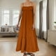 thumbnail image 2 of Vestido largo sin mangas de verano con tirantes finos y ribetes en contraste para mujer, 2 of 5