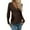 A-Coffee77, variant on Womens T-shirts Women trendy V Neck Long Sleeve Solid Color Pullover tee tops slim fit Knitting pullover Tops for ladies