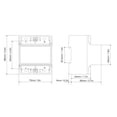 thumbnail image 3 of High Accuracy Single Phase Meter DDS1891, 4P LCD Display, 230V 50Hz Electricity Rail Energy Meters for Residential & Commercial Use, 3 of 9