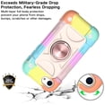 thumbnail image 4 of Dteck Case for iPhone SE3/SE2/8/7/6S/6 4.7", Heavy-Duty Military Grade Rugged Case with Ring Stand & 3 Pack Screen Protectors for iPhone SE 2022 / SE 2022 / iPhone 8 / iPhone 7,Rainbow Rosegold, 4 of 6