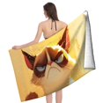 thumbnail image 4 of Gato Gruñón Toalla de playa de secado rápido con diseño temático, regalo para mujeres y niñas, ideal para cumpleaños, fans, amantes de la música, uso en la playa o al aire libre,78*180cm, 4 of 6