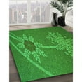 thumbnail image 3 of Ahgly Company Machine Washable Indoor Rectangle Transitional Green Area Rugs, 5' x 7', 3 of 7
