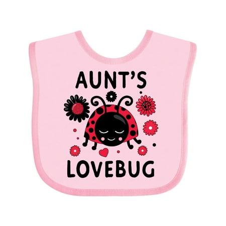 

Inktastic Valentine s Day Aunt s Lovebug Gift Baby Boy or Baby Girl Bib