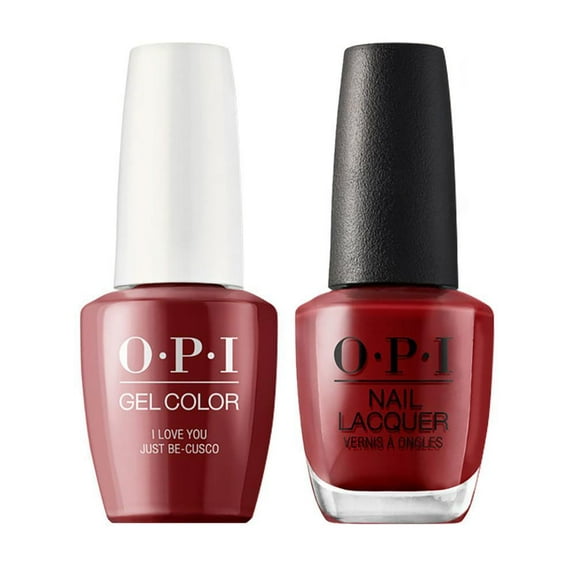 OPI Nail GELCOLOR Matching Polish Peru Combo 2ct - I Love You Just Be-Cusco GC P39