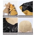 thumbnail image 3 of Sombreros de malla para el sol para mujer, ligeros, plegables, para playa, con ala ancha, sombrero de pescador, 3 of 5