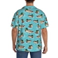 thumbnail image 3 of Fotbe Mallard Ducks Swimming In The Lake Camisa Estampada de Manga Corta para Hombre, Casual de Verano, Estilo Playero, Sin Arrugas-X-Large, 3 of 5